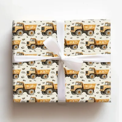 Under Construction - Gift Wrap for Christmas, Holidays Wrapping Paper, Christmas Wrapping Paper