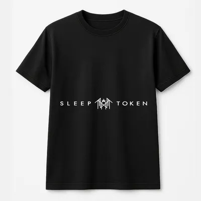 Sleep Token Band T-Shirt – With Floral Back Print And Sleeve Logo Design,Warm T-Shirt Style Top For Rock And Metal Music Fans