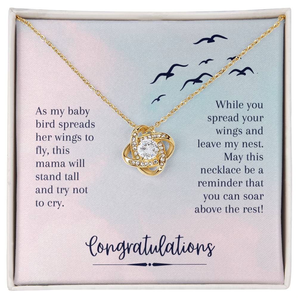 This Mama Will Stand Tall and Try Mot to Cry - Love Knot Necklace