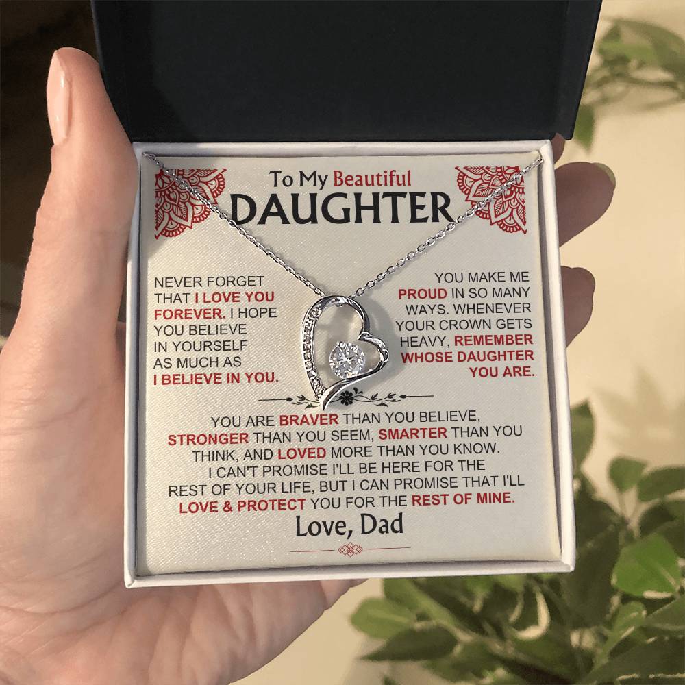 To My Beautiful Daughter - Dad - Forever Love Gift Set