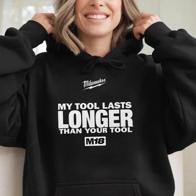 Milwaukee 'My Tool' Graphic Hoodie, Milwaukee Tools & Accessories, Unisex Hoodie, Perfect Gift For Men, Him, Husband, Usa-Made & Printed Apparel