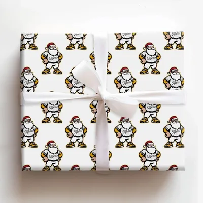 Santa’s Swingin’ Tigers - Gift Wrap for Christmas, Holidays Wrapping Paper, Christmas Wrapping Paper