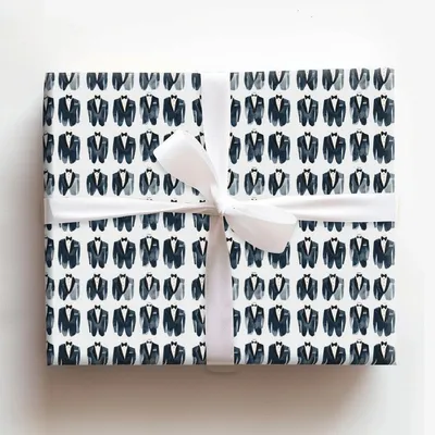 Suit Up Stew - Gift Wrap for Christmas, Holidays Wrapping Paper, Christmas Wrapping Paper