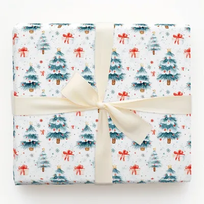 All I Want Tidings - Gift Wrap for Christmas, Holidays Wrapping Paper, Christmas Wrapping Paper