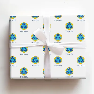 Tri Delta Spectrum - Gift Wrap for Christmas, Holidays Wrapping Paper, Christmas Wrapping Paper