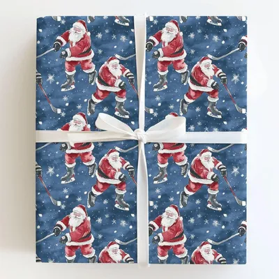 Rinkside - Gift Wrap for Christmas, Holidays Wrapping Paper, Christmas Wrapping Paper