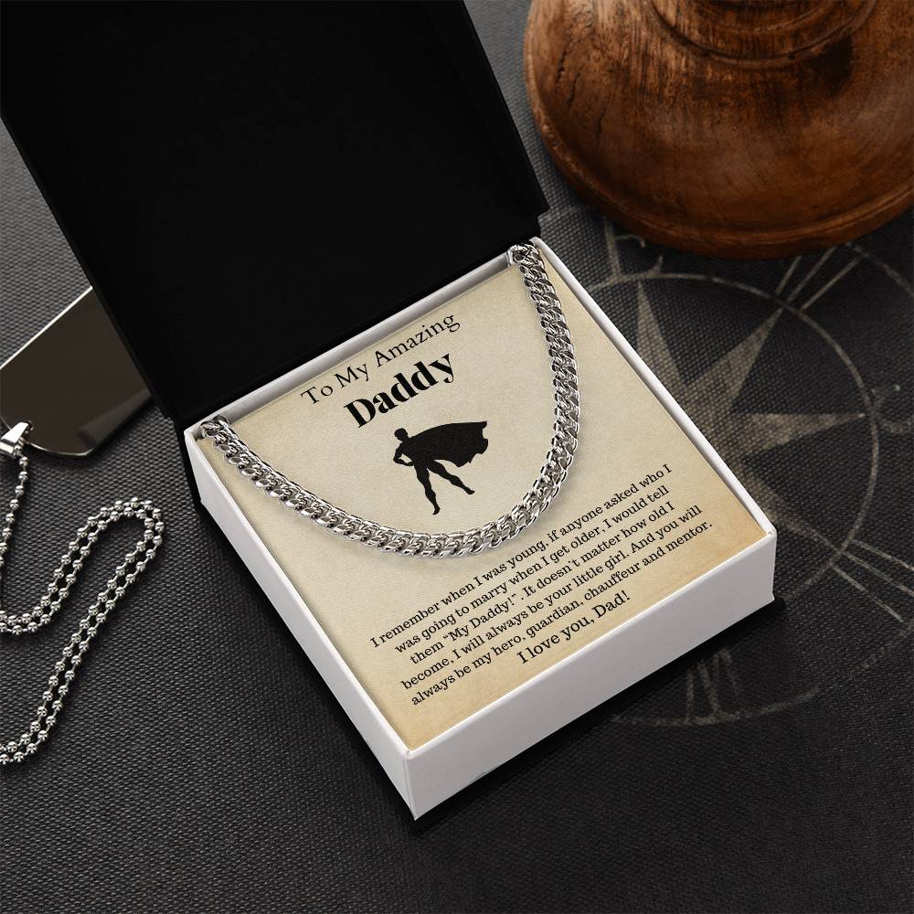 Fathers Day Gift Dad Gift Gifts For Dad Father'S Day Gift For Dad Birthday Gift For Dad I Love You Dad Cuban Link Chain