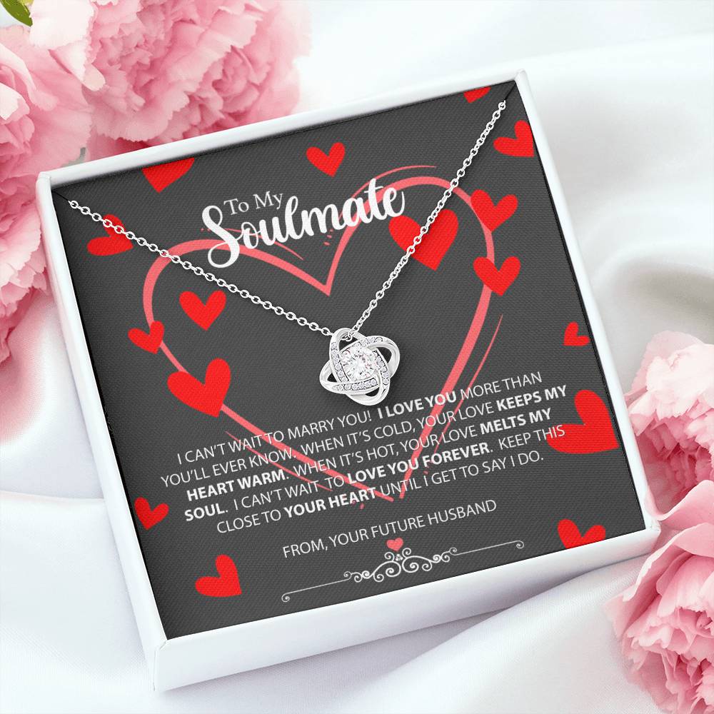 I Can't Wait To Marry You - Love Knot Necklace