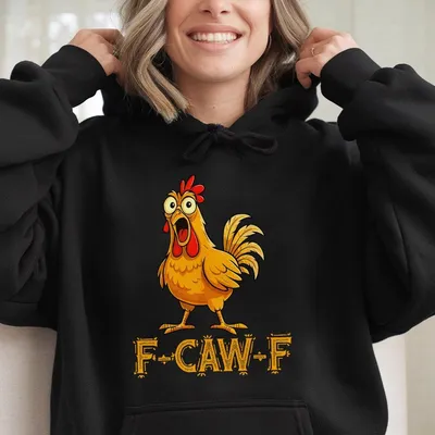 F Caw F Chicken Hoodie Funny Raven Hoodie