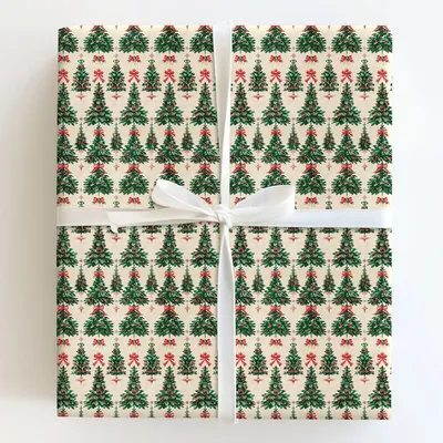 12 Trees of Christmas - Gift Wrap for Christmas, Holidays Wrapping Paper, Christmas Wrapping Paper