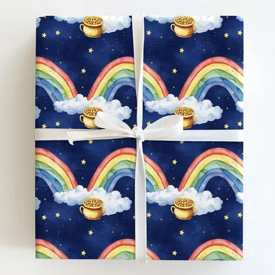 Rich Rainbow - Gift Wrap for Christmas, Holidays Wrapping Paper, Christmas Wrapping Paper