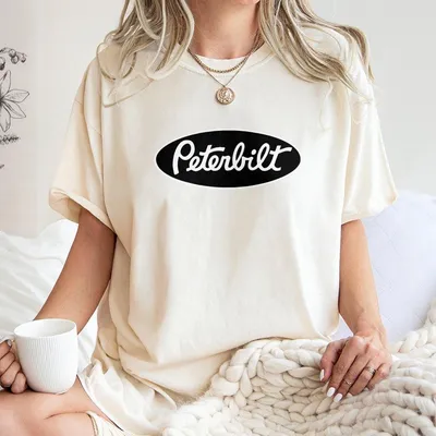 Peterbilt Logo T-Shirt Vintage Trucking T-Shirt Retro Rig Style Classic Semi Truck Unisex Soft Cotton