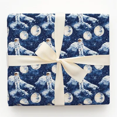 Moonwalker - Gift Wrap for Christmas, Holidays Wrapping Paper, Christmas Wrapping Paper