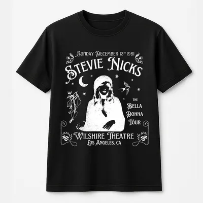 Stevie Nicks Style Retro Band T-Shirt Unisex Boho T-Shirt For Men And Women Fleetwood Mac