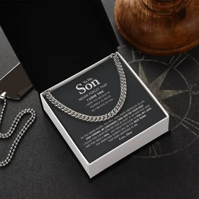 My Son - Be Confident - Cuban Link Chain