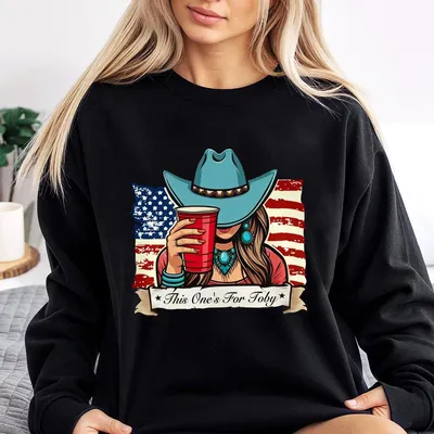 Toby Keith Memorial Sweatshirt This One'S For Toby Sweatshirt Country Music Sweatshirt In Memory Of Toby Keith 4th Of July Sweatshirt