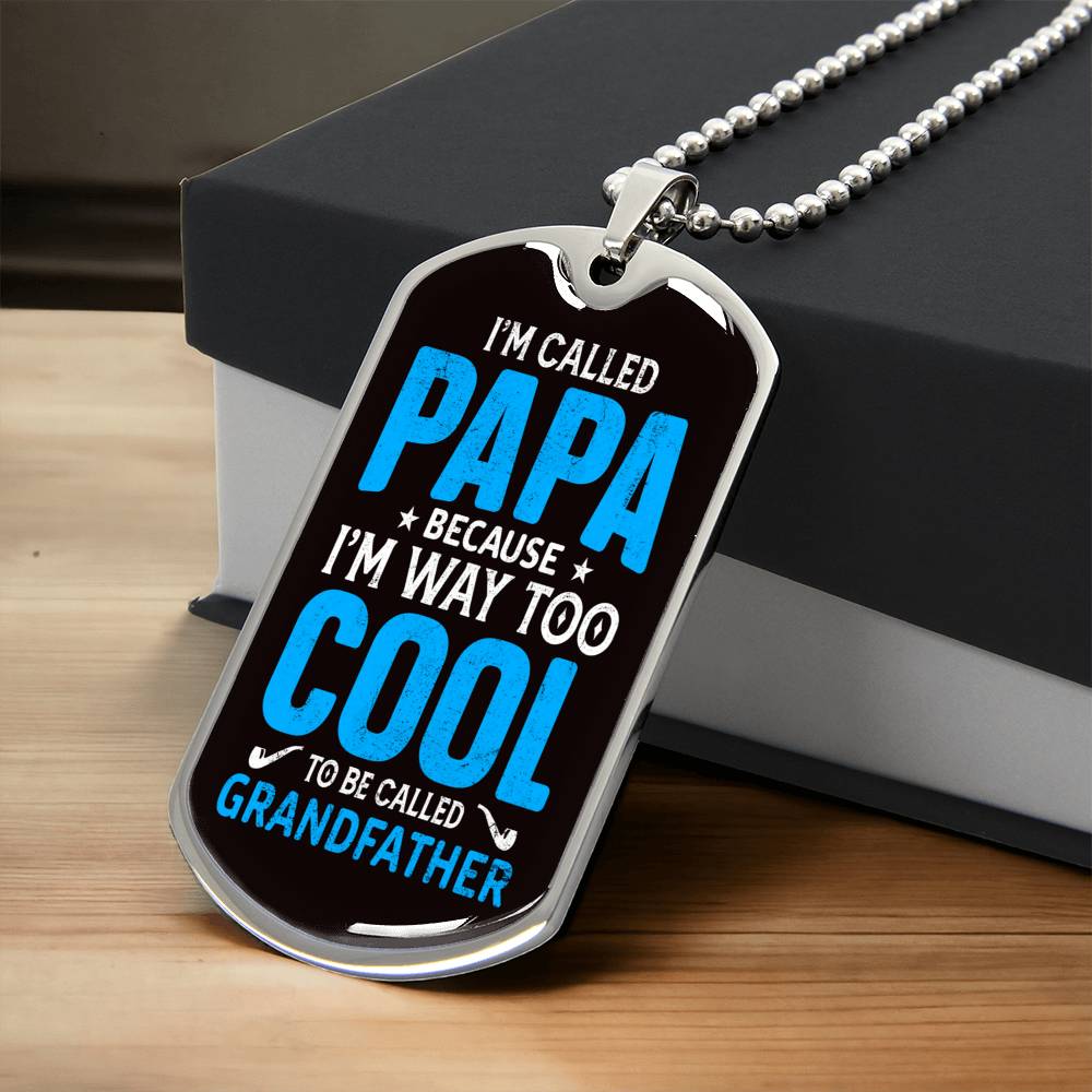 Personalized Your Grandson Custom Name Dog Tag Necklace Love Grandma Grandpa Birthday Xmas Military Graduation Christmas Gifts - Army Tag Necklace, Dog Tag