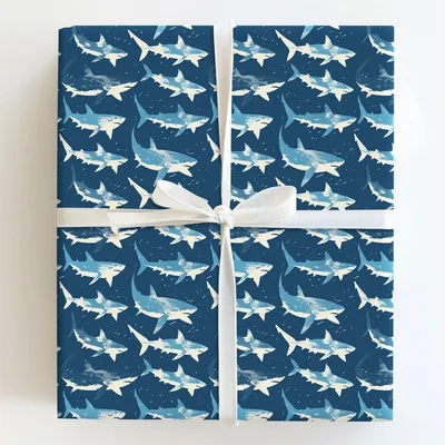 Shark Bite - Gift Wrap for Christmas, Holidays Wrapping Paper, Christmas Wrapping Paper