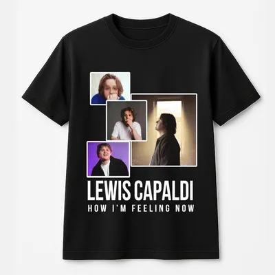Lewis Capaldi Tour 2025 T-Shirt How I'M Feeling Now Concert Merch Festival Outfit For Fans Official Uk Music T-Shirt