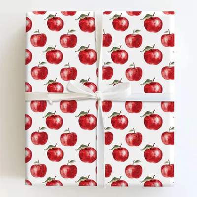 Apple of My Eye - Gift Wrap for Christmas, Holidays Wrapping Paper, Christmas Wrapping Paper