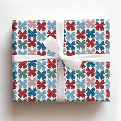 Festive Ties - Gift Wrap for Christmas, Holidays Wrapping Paper, Christmas Wrapping Paper