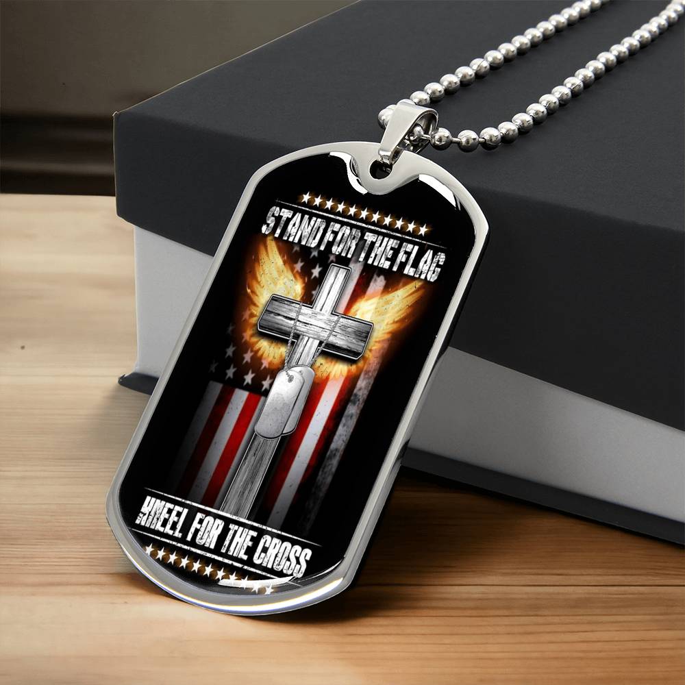 Stand For The Flag - Army Tag Necklace, Dog Tag