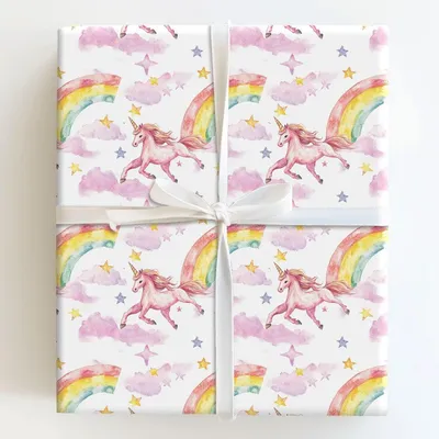 Rainbow Dreams - Gift Wrap for Christmas, Holidays Wrapping Paper, Christmas Wrapping Paper