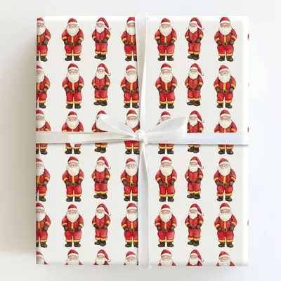 Claus For Alarm - Gift Wrap for Christmas, Holidays Wrapping Paper, Christmas Wrapping Paper