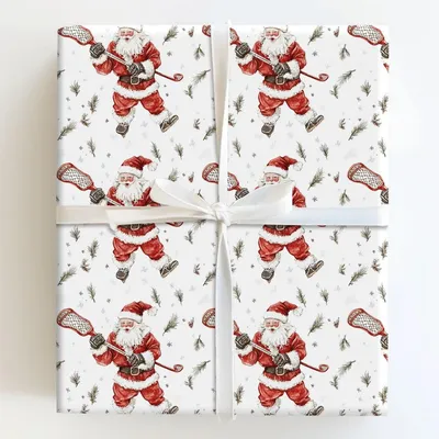 Laxing Through the Snow - Gift Wrap for Christmas, Holidays Wrapping Paper, Christmas Wrapping Paper