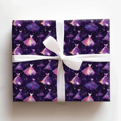 Moonlit Princess - Gift Wrap for Christmas, Holidays Wrapping Paper, Christmas Wrapping Paper