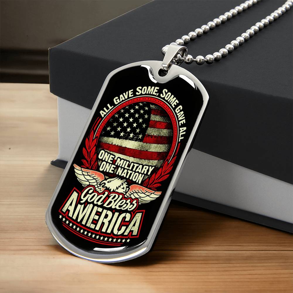 U.S Army Military Gift Engraved Dog Tag Veteran Gifts For Grandpa Independence Day Veteran Gift For Dad Veteran Jewelry - Army Tag Necklace, Dog Tag