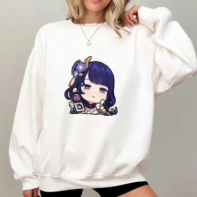 Game Sweatshirt Funny Chibi Raiden Shogun V1 Team Unisex Summer Outfit Top