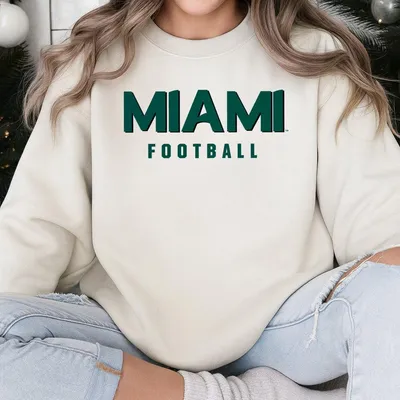 Miami Hurricanes Locker Practice Football Pre Game Sweatshirt