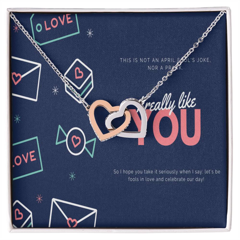 To My Love Interlocking Hearts Necklace