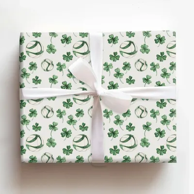 Leprechaun Ace - Gift Wrap for Christmas, Holidays Wrapping Paper, Christmas Wrapping Paper