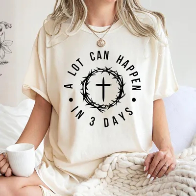 Christian Easter T-Shirt, Men'S T-Shirt, Unisex T-Shirt, Religious Holiday Top, Scripture T-Shirt, Resurrection Sunday T-Shirt, Full Size, Full Color Simply Southern