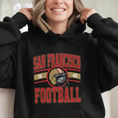 San Francisco Football Vintage Graphic Hoodie  Classic Game Day  For Sports Fans Football Lover