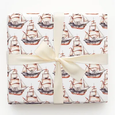Sails Up - Gift Wrap for Christmas, Holidays Wrapping Paper, Christmas Wrapping Paper