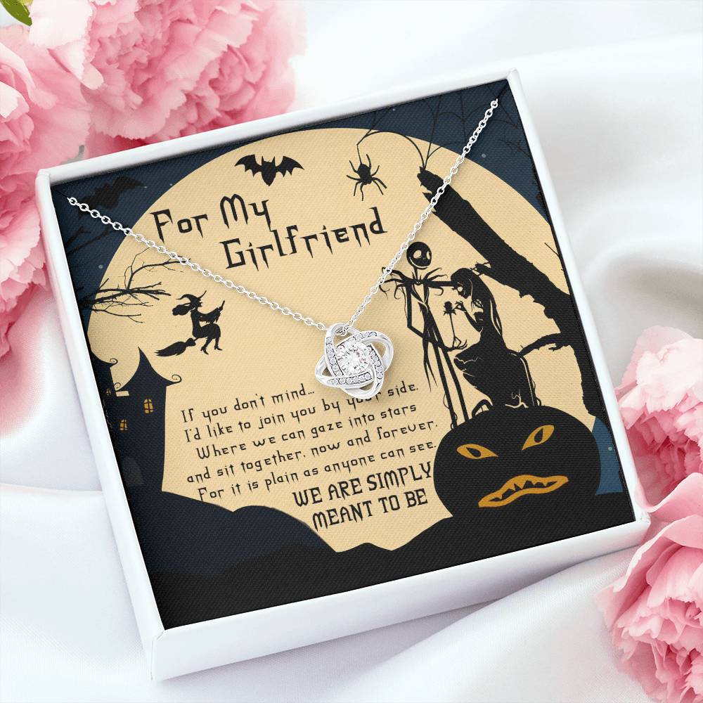 We Are Simply Meant to Be – for My Girlfriend - Love Knot Necklace