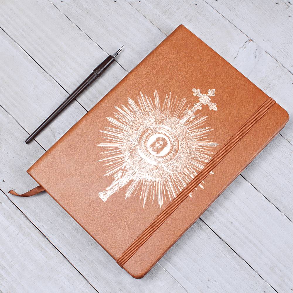 Holy Eucharist - Holy Face Center - White Color - Graphic Journal