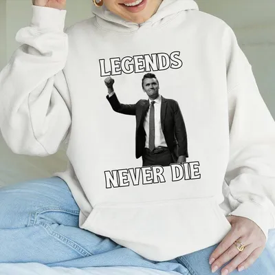 Charlie Kirk A True Patriotic Legends Never Die Hoodie Wear Red On October 14th As Charles James Kirk Day Hoodie Charlie K