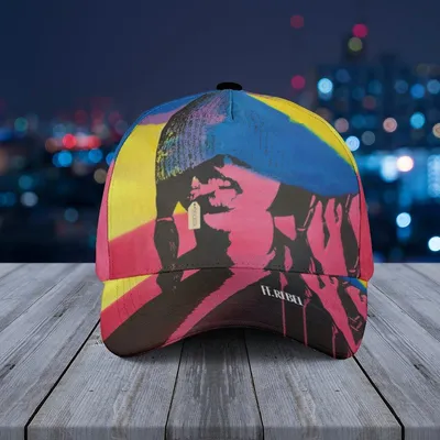 Baseball Cap K. Kessel Abstract Art, Bold Colorful Expressionist Hat Baseball Cap