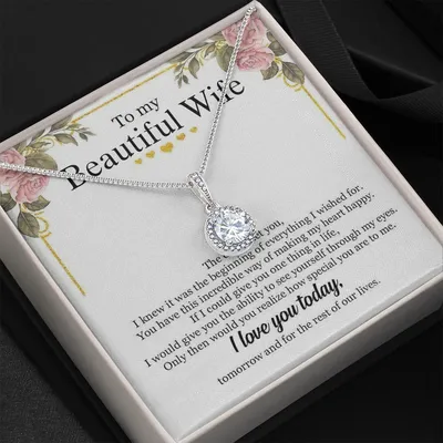 I Love You Today For The Rest Of Our Lives Eternal Hope Necklace Gift For Wife