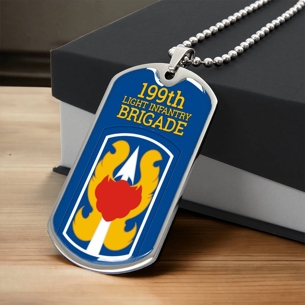 Awesome Dog Tag For 199Th Light Infantry Brigade - Army Tag Necklace, Dog Tag
