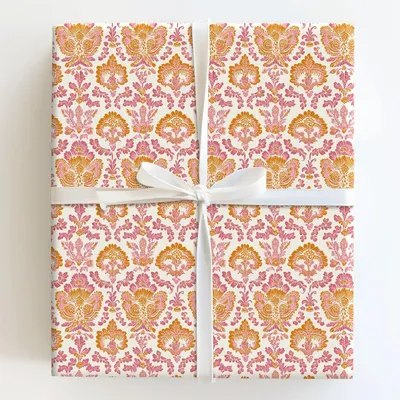 Pink Stain Glass - Gift Wrap for Christmas, Holidays Wrapping Paper, Christmas Wrapping Paper