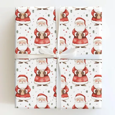 North Pole Barista - Gift Wrap for Christmas, Holidays Wrapping Paper, Christmas Wrapping Paper