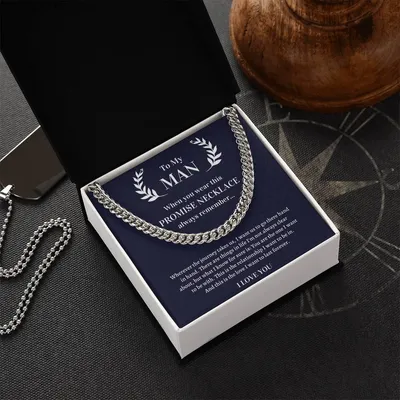 Valentine's Gift For Him Soulmate -  This Is The Love I Want To Last Forever Cuban Link Chain