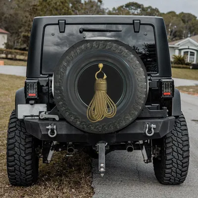 All Terrain Not All Those Who Wander Are Lost Spare Tire Cover, Adventure Travel Design, Camping Hiking Theme, Outdoor Explorer Gift For Travelers Spare Tire Cover