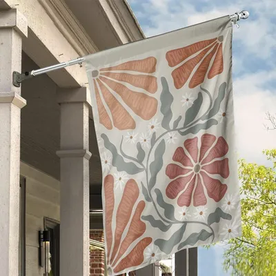 Subtle Anti Trump Double,Sided Flag, Anti Trumpism Feminist Liberal Flowers Flag Theb37-553 Vertical House Flag