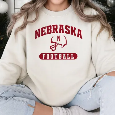 Nebraska Cornhuskers Ncaa Sports Arch Football Men'S Sweatshirt